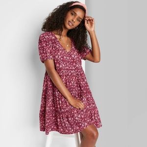 NWT! Pink floral mini dress